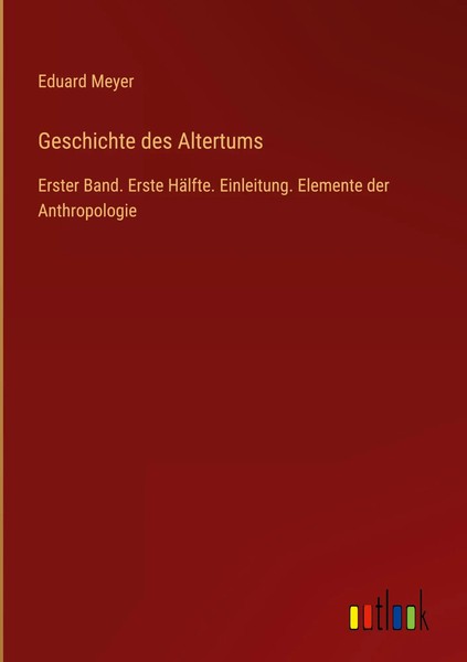 Eduard Meyer | Geschichte Des Altertums | Buch | Deutsch (2023) | 268 S.-image