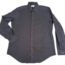 Calvin Klein Steel Slim Fit Mens L Dress Dinner Shirt Office Professional