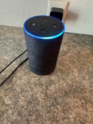 Amazon Echo (2nd Generation) Smart Assistant - Charcoal Fabric
