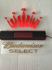Budweiser Light Clock In Collectible Budweiser Signs & Tins for