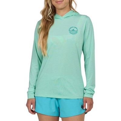 SALTY CREW HEATWAVE W HOODED SUNSHIRT MINT