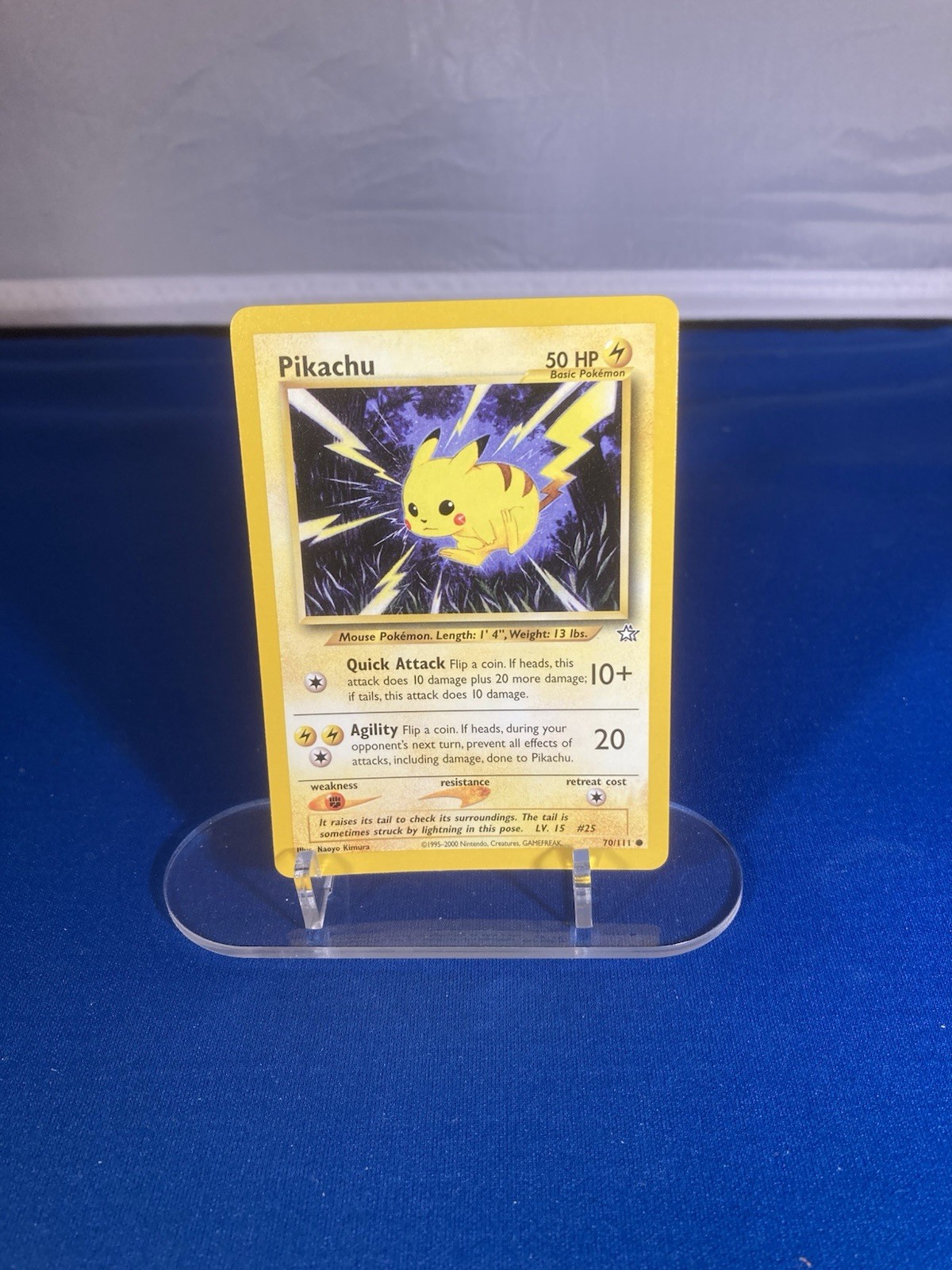 Pokémon Neo Genesis Pikachu Card 70/111 Collectible NM