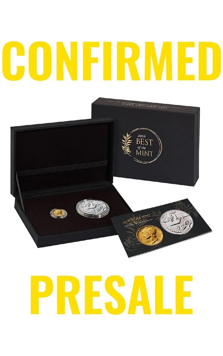 Best of the Mint 1916 Mercury Dime Gold Coin and Silver Medal Set