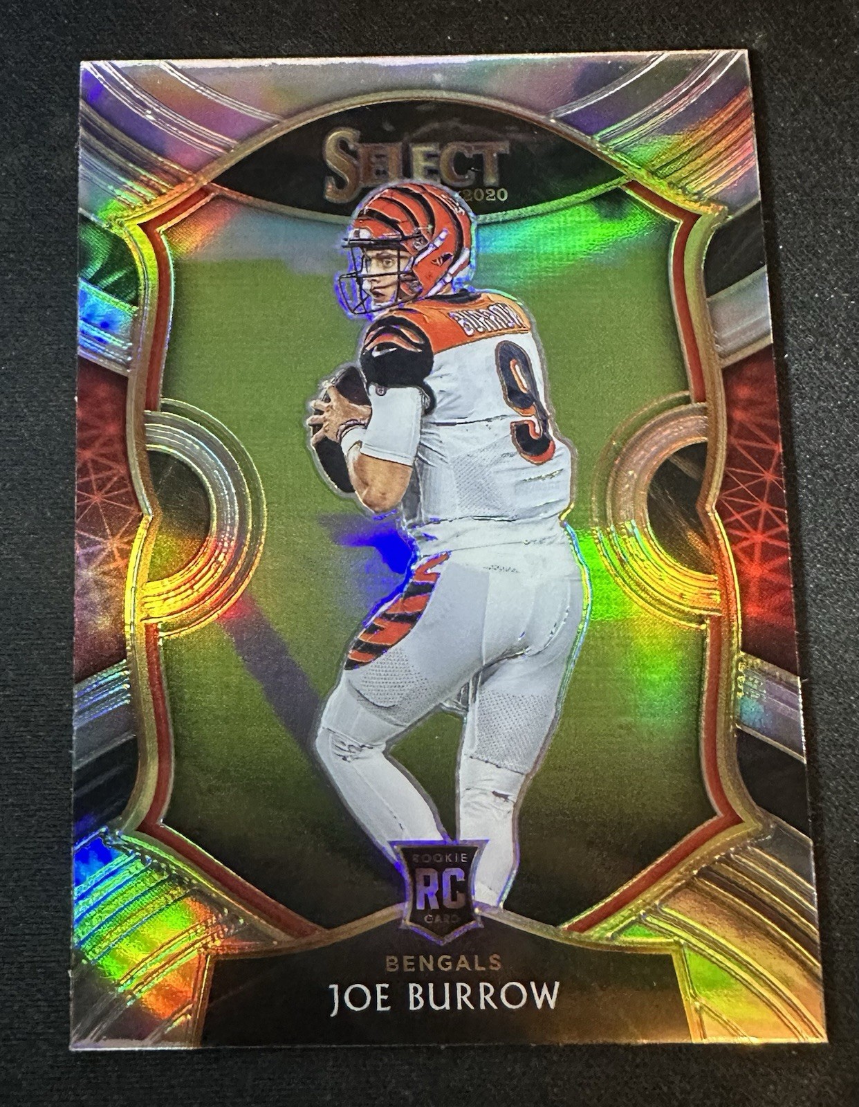 2020 Panini Select Football Joe Burrow Bengals Rookie Silver Concourse #46