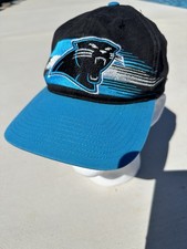 Logo 7 Carolina Panthers NFL Snapback Hat Black Blue Officially Licensed