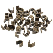 40Pcs #8 U Shape Top Stoppers Closed-end Zipper Slider, Bronze