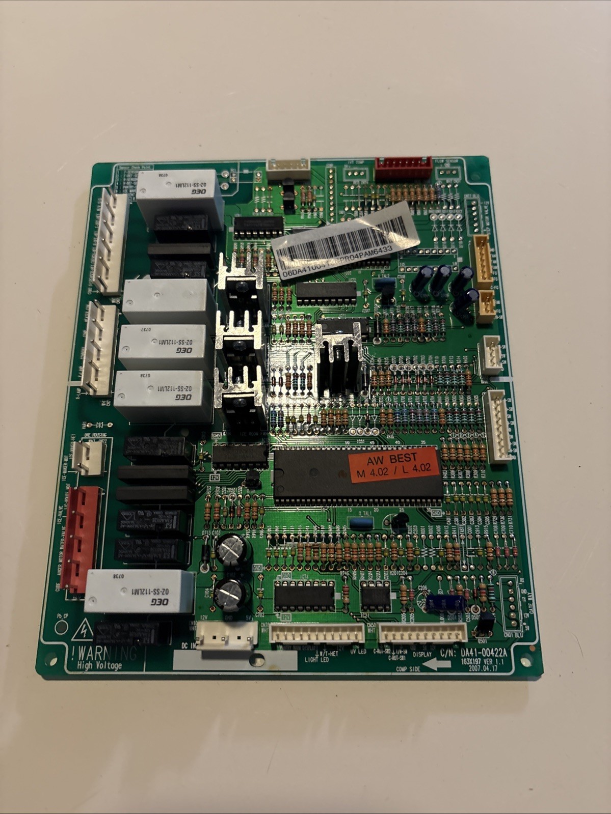 Samsung DA41 00413C Refrigerator Control Board