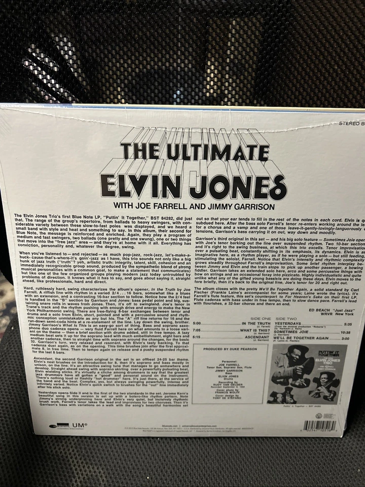 Elvin Jones - The Ultimate Elvin Jones W/ Joe Farrell & Jimmy Garrison SEALED RE - Image 3 of 4