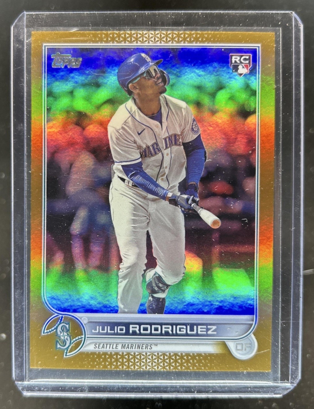 2022 Topps Update Julio Rodriguez RC Gold Foil Rookie #US44 Mariners