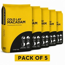 5x 25KG Cold Lay Macadam Asphalt Pothole Repair Driveway Path Patch Filler