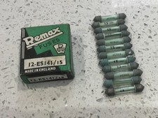 Box Of 12 Vintage Remix Glass Fuses, Vintage Car Classic Fuses 15Amp
