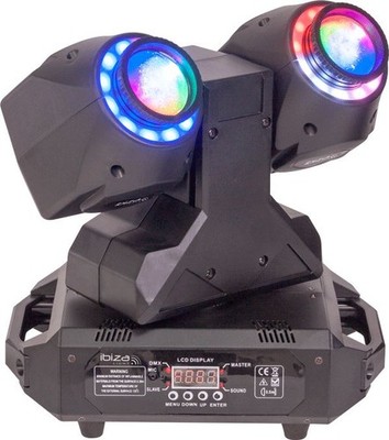Ibiza MHBEAM-60FX Dual 2-in-1 Wash & Beam LED Moving Head