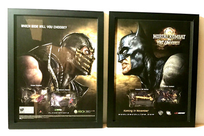2008 Mortal Kombat vs DC Universe Framed Print Ad Original Promo Art Xbox PS3