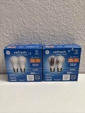 Light Bulb Ge Ceiling Fan 40w Daylight 2 Pack Lot Of 2 A-15 Frosted New