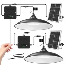 Solar Shed Light Indoor Outdoor, 2000LM Daytime Available Pendant Light with ...