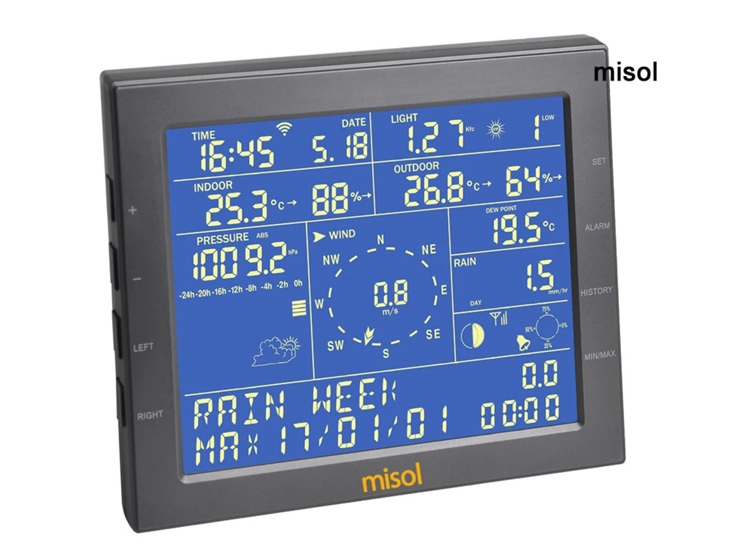 Receiver(display) for MISOL / Wireless Weather Station(WS2320) Connect To WiFi