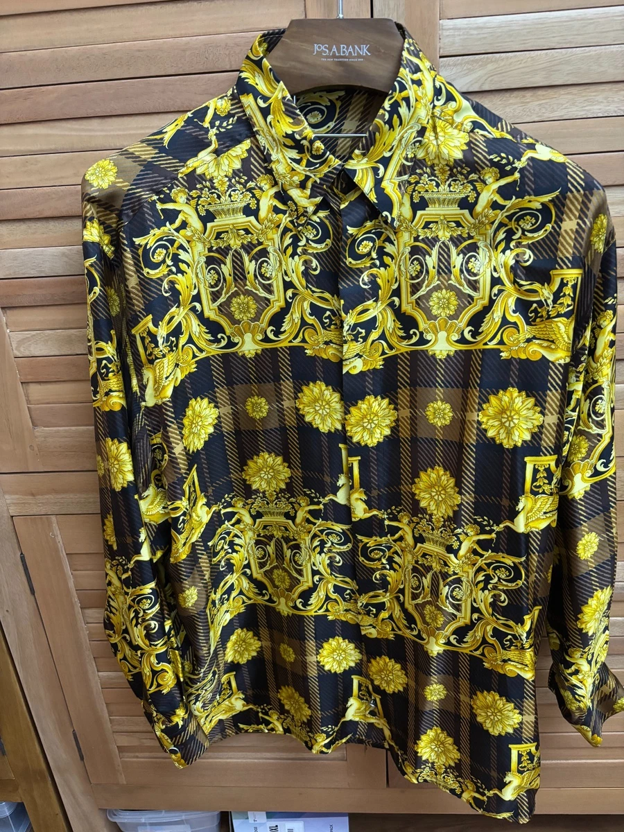 fake versace dress shirts Is this denim shirt genuine or a fake? I bought this shirt at the thrift store and would like to resell it but don't know if it's a Versace. How poplin shirt features an all Versace Silk Casual Button-Down Shirts