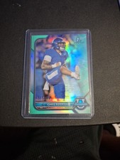 2021-22 University CHRIS RODRIGUEZ 1ST BOWMAN AQUA HOLO REFRACTOR SSP RC #/299