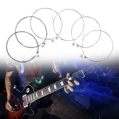 Ausgewogener Klang IRIN E139 E-Gitarrensaiten Neusellegierung Silber 6 Stück