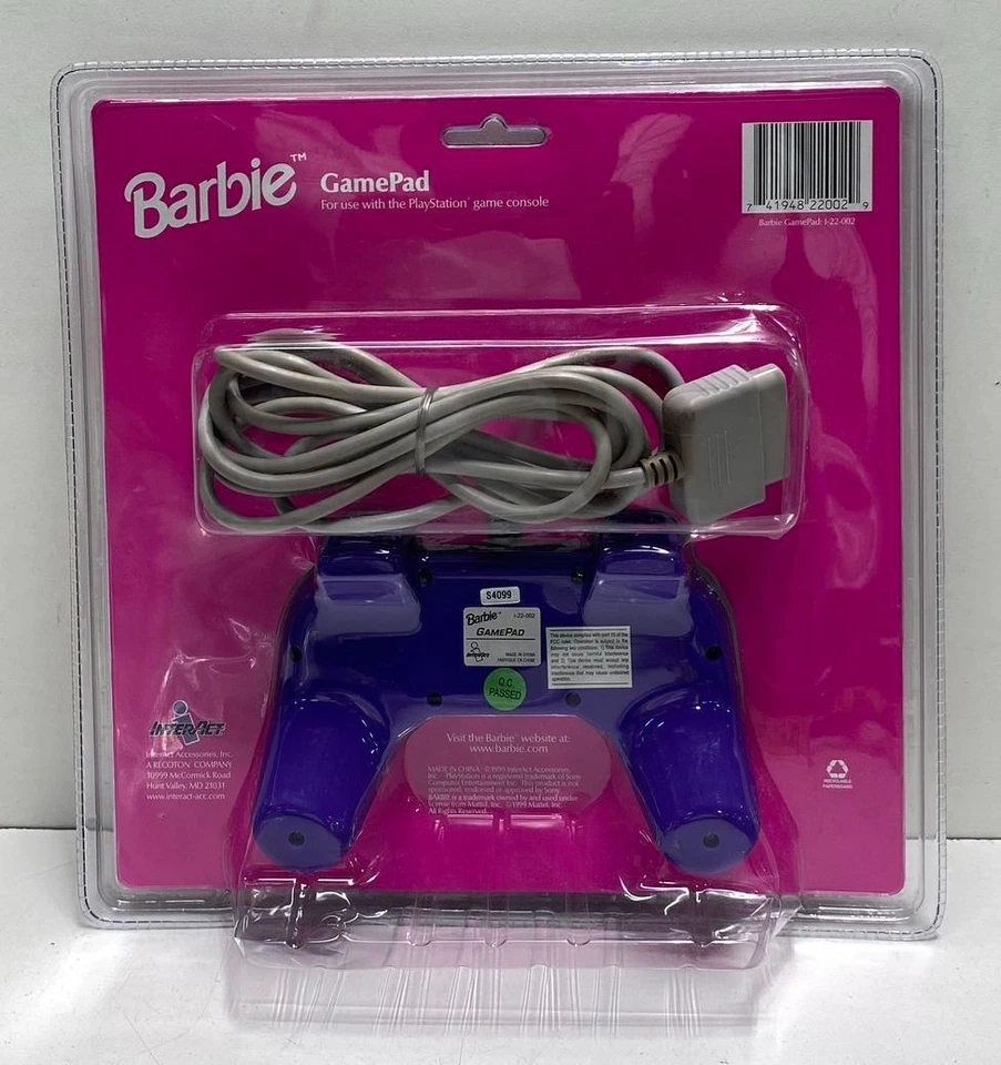 InterAct Barbie Gamepad Controller for Sony PlayStation (Sealed) - Image 2 of 4