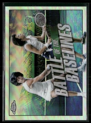 VIRGINIA WADE / BILLIE JEAN KING 2021 Topps Chrome Battle of the Baselines #BB-7