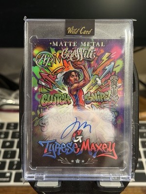 2026 Wild Card Matte Metal Tyrese Maxey True 1/1 Artist Proof Wild style Auto