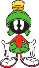 MARVIN THE MARTIAN KIDS DECAL USA STICKER CAR TRUCK WINDOW BUMPER LAPTOP WALL