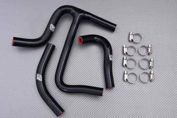 Évitez la Surchauffe : Kit Tuyaux Silicone Suzuki RMZ 450 2008-2017 Noir Haute Pression