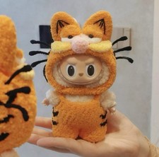 Labubu Garfield Outfit   Cute Cartoon Style Doll Clothes Set Doll Not Toy  