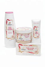 Dove sugar cookie sprinkle holiday bundle body wash, scrub, deodorant, soap set