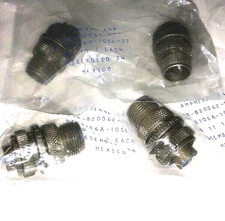 Amphenol Lot of 4 Connector, 6 Pin 10-820062-03S New