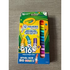 Crayola Pip-Squeaks Skinnies Washable Markers 16 Unique  Bright Colors