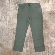 LIVERPOOL Los Angeles Womens Pants Size 16 Green Straight Leg Mid Rise Casual