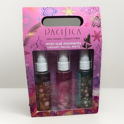 RARE Pacifica Mist-ical Moments Gift Box Set of 3 Facial Mist Matte 2oz Vegan Z3