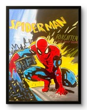 Spiderman 11x14 Pop Art Comic Spiderman Superhero Acrylic Canvas Wall Decor