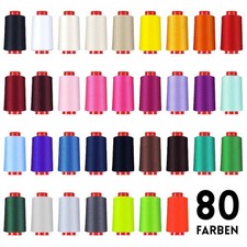 fuwi Overlockgarn N&auml;hgarn St&auml;rke 120 Kone 4000m Polyester rei&szlig;fest Allesn&auml;her