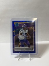 2020 OPTIC 163 JUSTIN JEFFERSON BLUE HYPER RATED ROOKIE CARD RC. rookie card picture