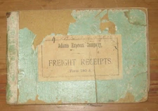 1901 - 05, Adams Express Company Freight Receipts Book, 93 Receipts