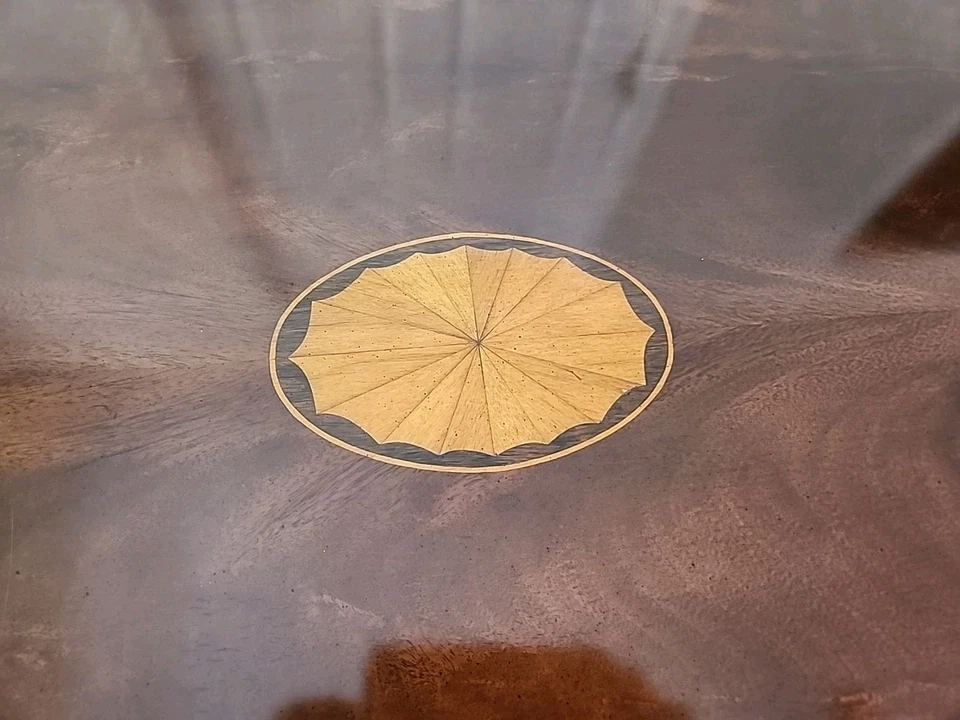 Vintage Mid Century Modern Hekman Mahogany Butler Tray Table EXCELLENT ! - Image 4 of 4