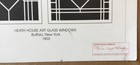 Rare Frank Lloyd Wright Official Design Stained Glass Heath House Art Frame COA — photo 9