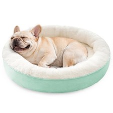 Love's cabin Round Donut Cat and Dog Cushion Bed 30in Pet Bed for Medium or L...