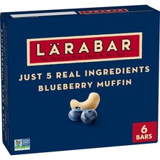 Blueberry Muffin Fruit and Nut Bars, Gluten Free and Vegan, 9.6 oz, 6 Ct