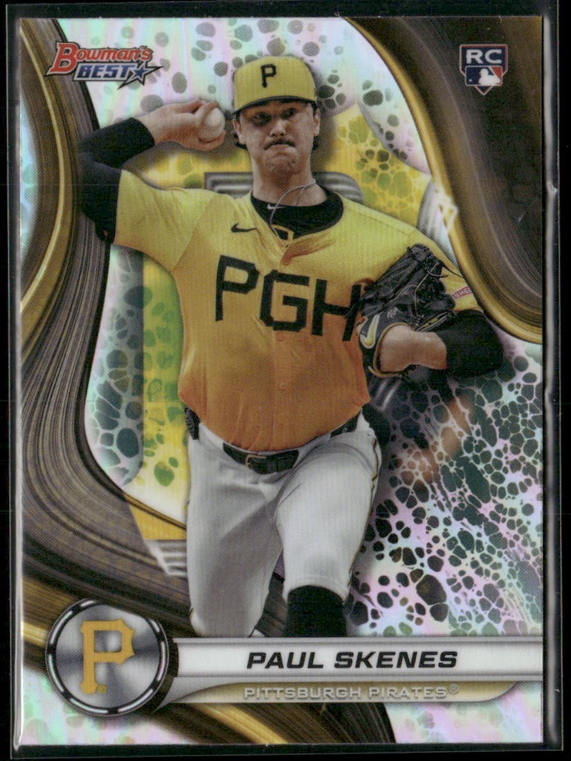 2024 Bowman's Best Paul Skenes RC Refractor Pirates Rookie #53
