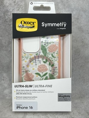 Otter Box iPhone 16 Symmetry Case Peachy Bloom MagSafe- Otterbox- Brand New!