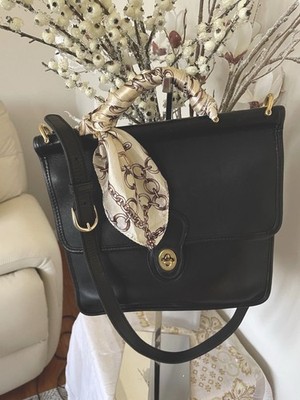 Coach Willis 9927 Black Leather Crossbody Bag Shoulder Hand Bag Purse