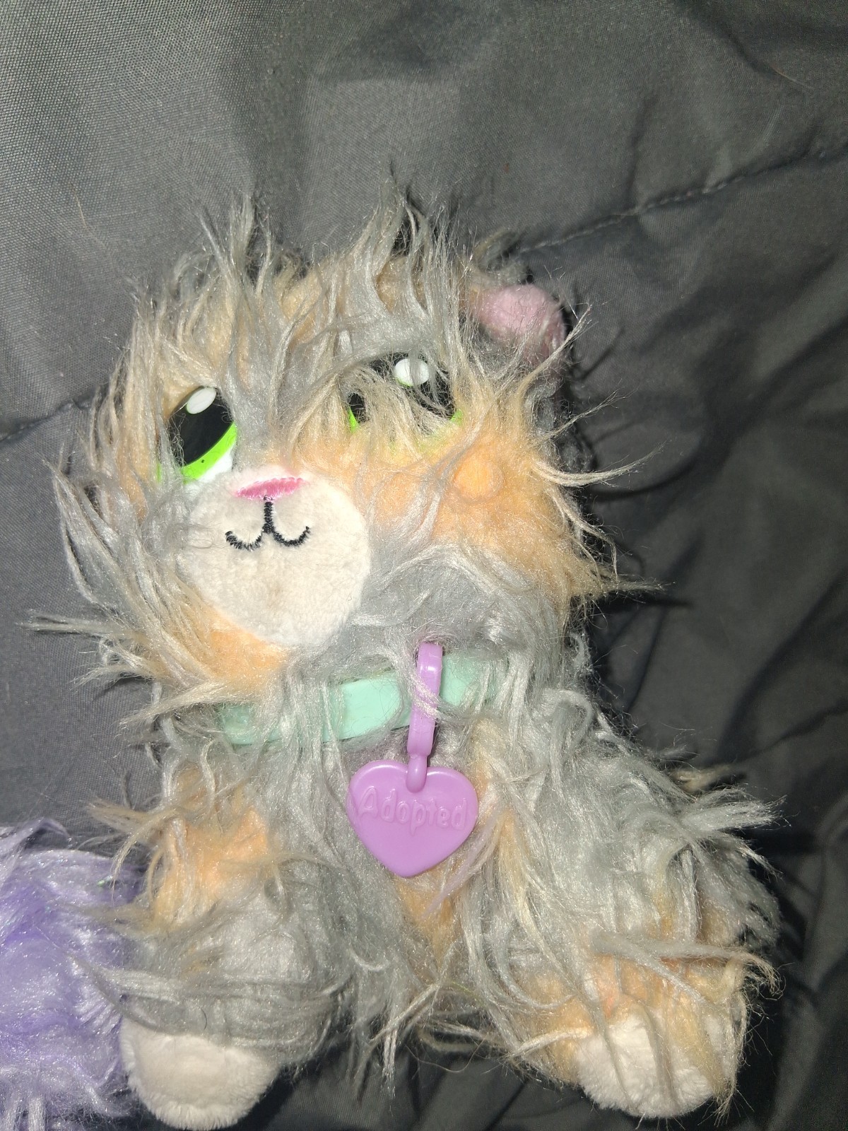 MOOSE TOYS 2019 Lot of 2 Purple Sparkle Scruff A Luvs PANDA Bear 9" and Dog 