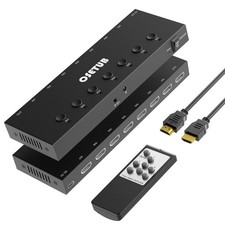 HDMI Switch 7 in 1 Out 4K 60Hz, 7 Port HDMI Switcher Selector Support HDR  H...
