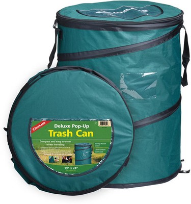 Coghlans Deluxe Pop-Up Trash Can Aufbewahrungssack, 100L, grün deluxe
