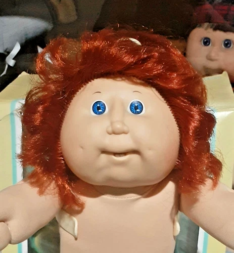 Vintage Cabbage Patch Doll - Cornsilk Girl/Red Pony/Blue Eyes/HM10/No Tag/86/TLC