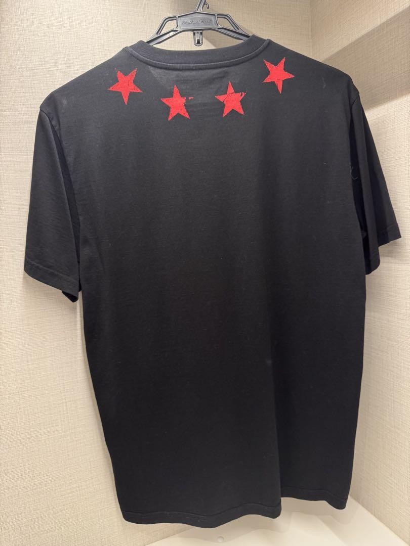 Givenchy Black Tshirt with Star Pattern - image 3